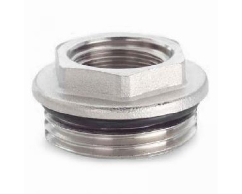 Футорка с уплотнительным кольцом 1/2" г * 1" ш,никелированный