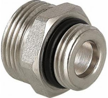 Ниппель с уплотнительным кольцом 1/2" ш * 3/4" ш, никелированный