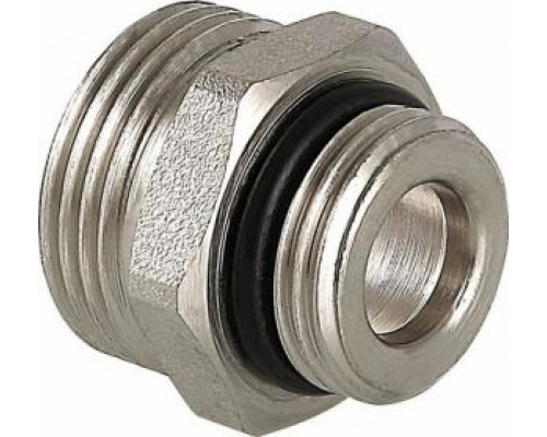 Ниппель с уплотнительным кольцом 1/2" ш * 3/4" ш, никелированный