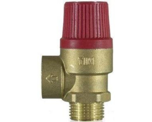 Мембранный предохранительный клапан 1/2"ш-1.5 бар красный