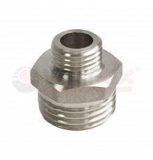 Ниппель НИКЕЛИРОВАННЫЙ переходной VALFEX НР 1 1/2" - НР 1" (50/5)