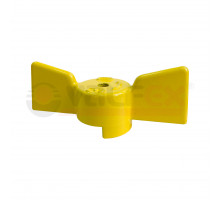 Ручка-бабочка для крана ГАЗ 25/32 VALFEX (200/50/10) ЖЕЛТАЯ
