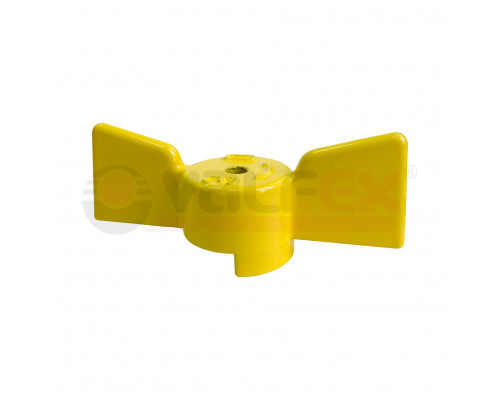 Ручка-бабочка для крана ГАЗ 25/32 VALFEX (200/50/10) ЖЕЛТАЯ