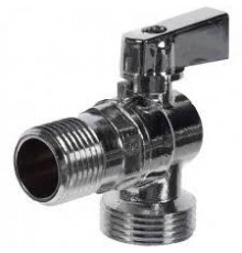 Угловой кран для подключения приборов ( хром) 1/2"*3/4"
