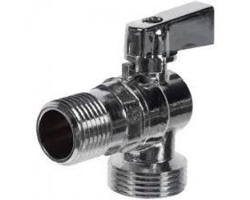 Угловой кран для подключения приборов ( хром) 1/2"*3/4"