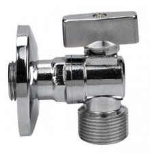 Угловой кран для подключения приборов ( хром) 1/2"*1/2"