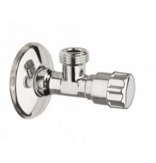 Угловой кран с отражателем 1/2"*1/2" (хром)