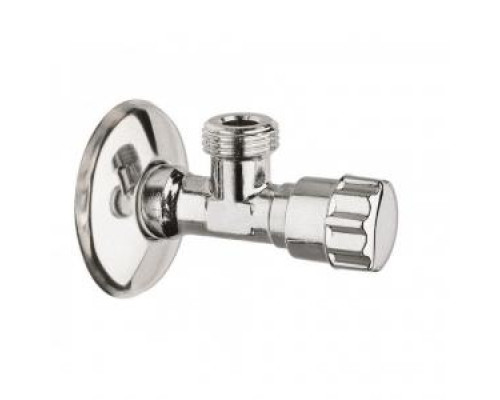 Угловой кран с отражателем 1/2"*1/2" (хром)