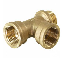 Тройник латунный 1/2"* 1/2" * 1/2" ш/г/г
