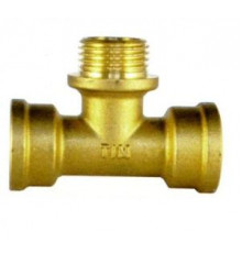 Тройник переходный латунный 3/4"* 1/2" * 3/4" г/ш/г