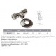 Угловой кран с отражателем 1/2"*1/2" (хром)