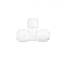 Q-MBT0404, Фиттинг тройной 1/4 TUBE-1/4"MT- 1/4 TUBE