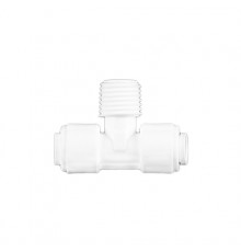Q-MBT0404, Фиттинг тройной 1/4 TUBE-1/4"MT- 1/4 TUBE