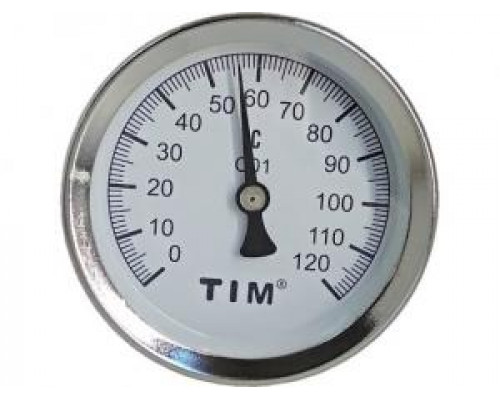 Термометр с гильзой 1/4"(0℃ - 120℃)