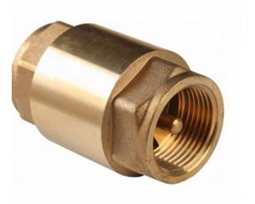 Обратный клапан с латунным штоком, 1/2"г/г (усиленный)