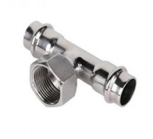 Пресс-тройник из нержавеющей стали с внутренней резьбой 22mm*1/2