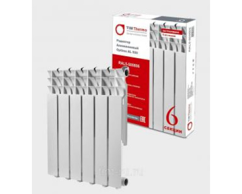 Радиатор алюминиевый 80/350, Optimum 10 секиций