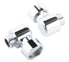 Соединение декоративное угловое с накидной гайкой (хром) 1/2" *1/2"ш