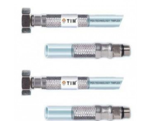 Гибкая подводка для воды с внутренним шлангом из PEX 1/2*M10-100см