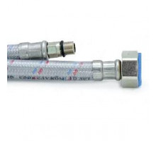 Гибкая подводка для смесителя в оплетке с ПВХ покрытием 1/2"г*M10-40см